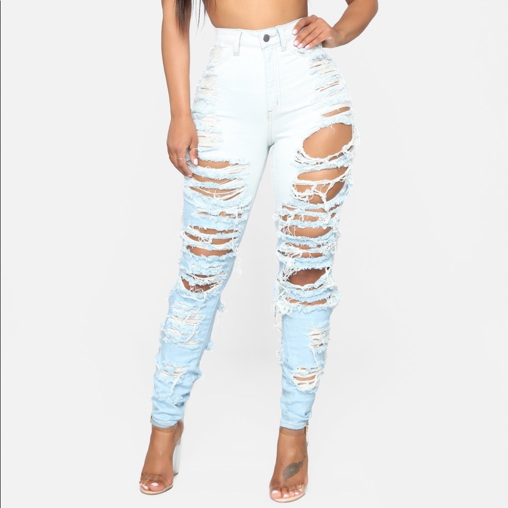 BRAND NEW Destroyed Denim Jeans